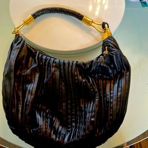 Michael Kors Collection timeless black shoulder bag to wear day to night